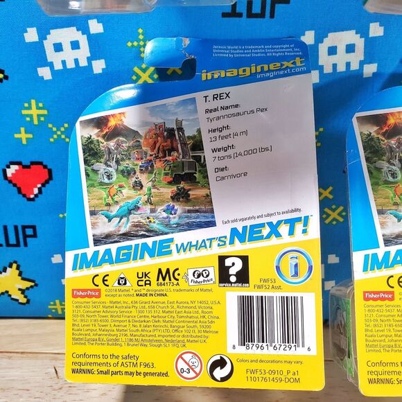 Fisher price Imaginext Jurassic World Dinosaur NEW Egg Set Lot of 4 - Picture 10 of 10